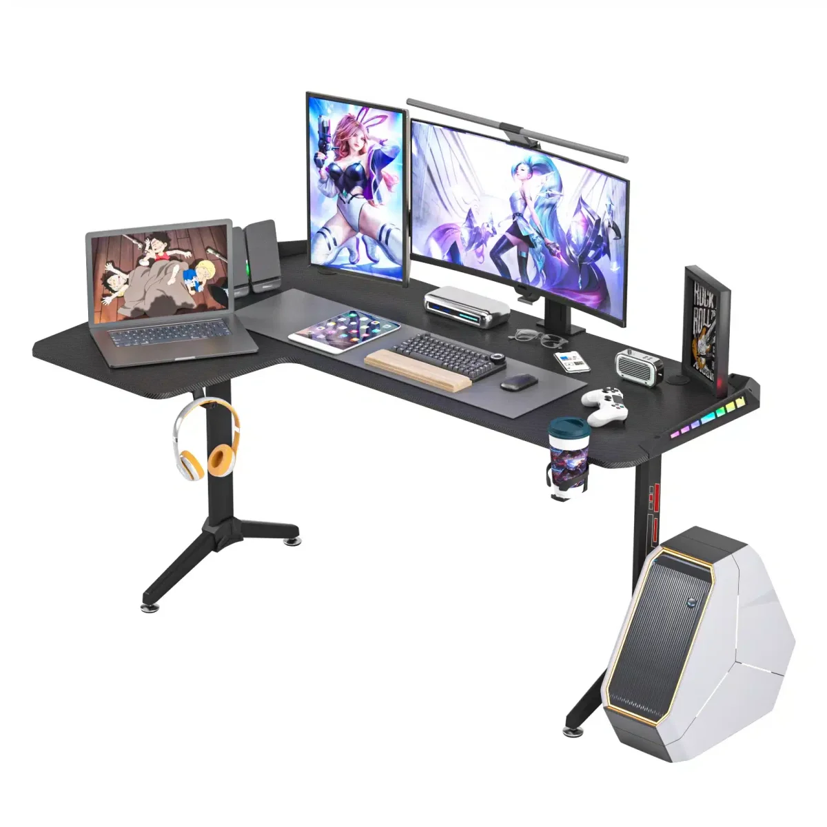 Bureau assis debout 140×70 – Image 9